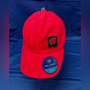 Ladies Top of the World pink Wisconsin Badgers Adjustable Hat